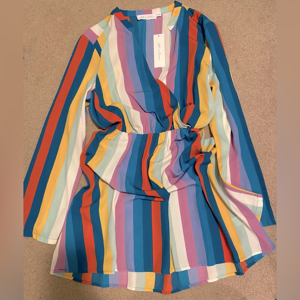 All in Favor Multi Color Dress